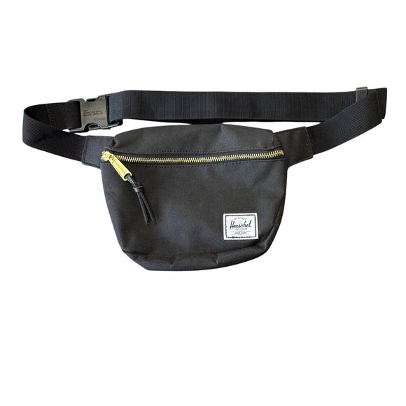 HERSCHEL SUPPLY CO. Settlement Hip Pack Black Waist Bag Adjustable Strap - Picture 1 of 12